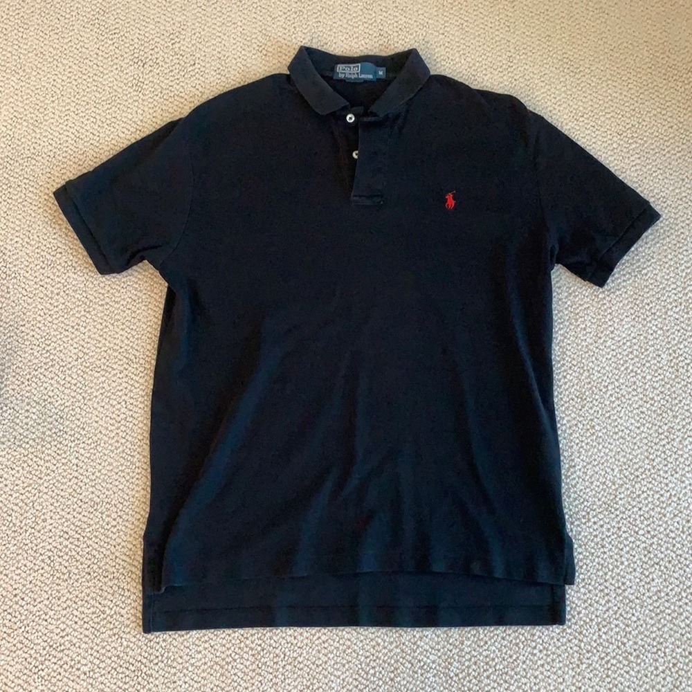 Black collared Ralph Lauren polo shirt